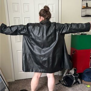 Woman Within Plus size Black Leather Jacket
Excellent used condition